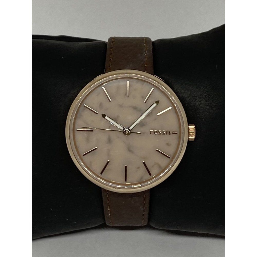 Fossil Hutton BQ3492 Women's Brown Leather Analog